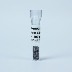 Tantalum beads / balls 0.5mm 0.0197” - medical grade ASTM F560 ISO 13782. The 0.50mm or 197/1000" bead is suitable as radiographic x-ray marker in medical devices or for RSA - Radiostereometric analysis.