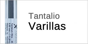 varillas de tantalio